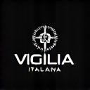 Logo Vigilia Italiana in bianco, raffigurante un orologio stilizzato.